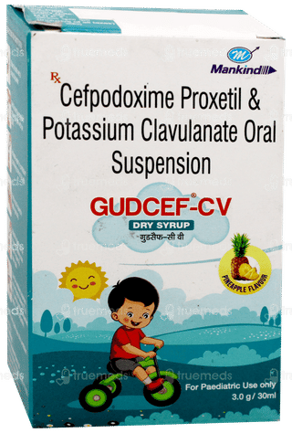 Gudcef Cv Pineapple Flavour Dry Syrup 30Ml